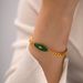 Ethnic style inlaid jade with non fading light luxury and niche titanium steel bracelet_voghion.com