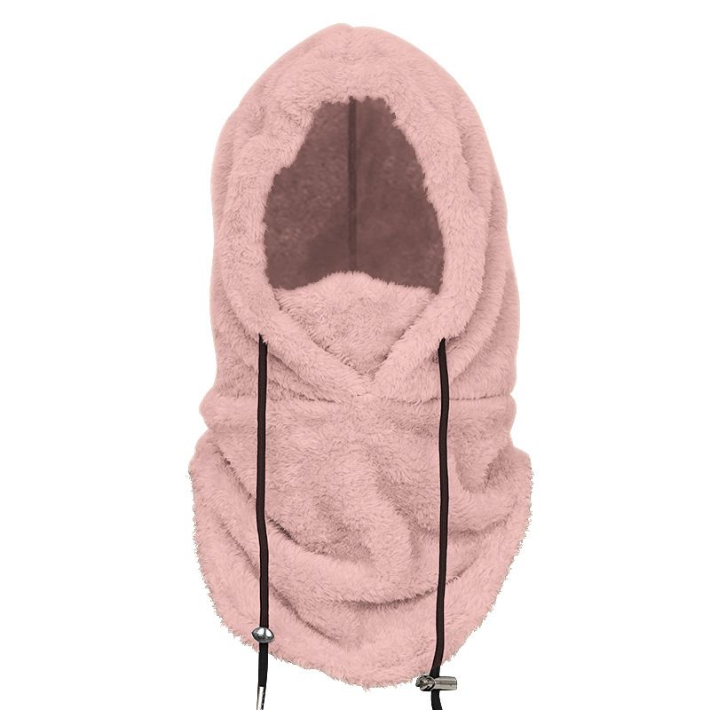 Winter warm mask women's thick windproof headgear outdoor sports men's cold proof plus velvet face protection skiing and cycling mask_voghion.com