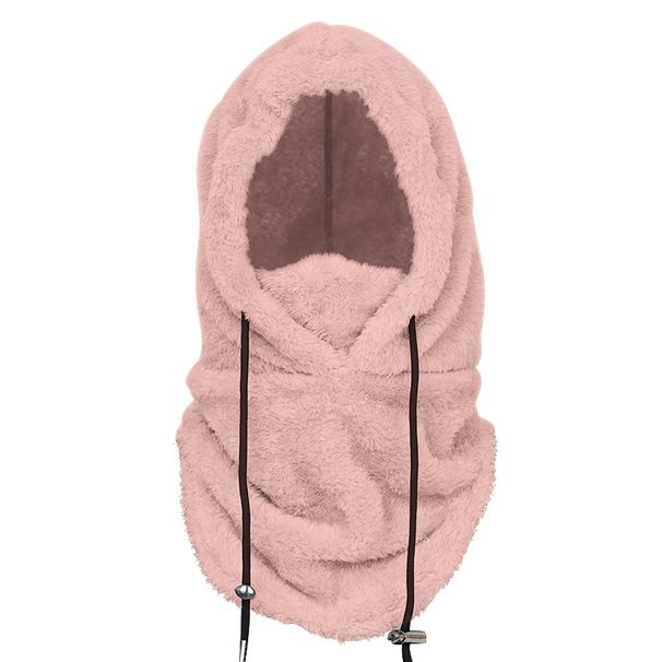 Winter warm mask women's thick windproof headgear outdoor sports men's cold proof plus velvet face protection skiing and cycling mask_voghion.com