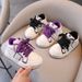 Scarpe per bambini ragazze scarpe da ginnastica per bambini 2024 autunno nuove scarpe sportive per ragazzi due scarpe di cotone scarpe alte autunno e inverno alla moda più velluto_voghion.com