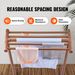 VEVOR Pool Towel Rack, 5 Bar, Brown, Freestanding Outdoor PVC T-Shape Poolside Storage Organizer, Include 8 Towel Clips, Mesh Bag, Hook, Also Stores Floats And Paddles, For Beach, Swimming Pool, Home_voghion.com