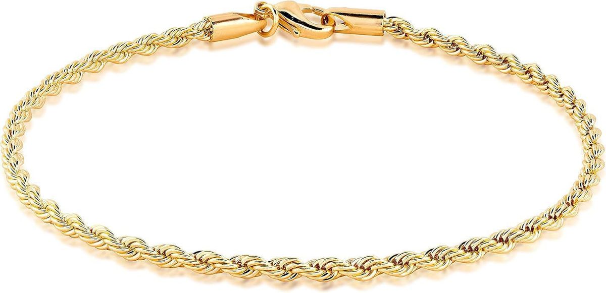 Catena cubana intrecciata a doppio strato, stile hip-hop versatile e minimalista coreano e giapponese, in oro e argento._voghion.com