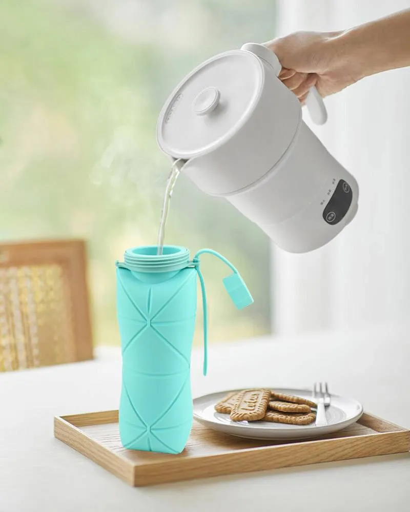 Silicone Mug Outdoor Portable Silicone Water Bottle Cup High Temperature Resistant Sports Water Bottle_voghion.com