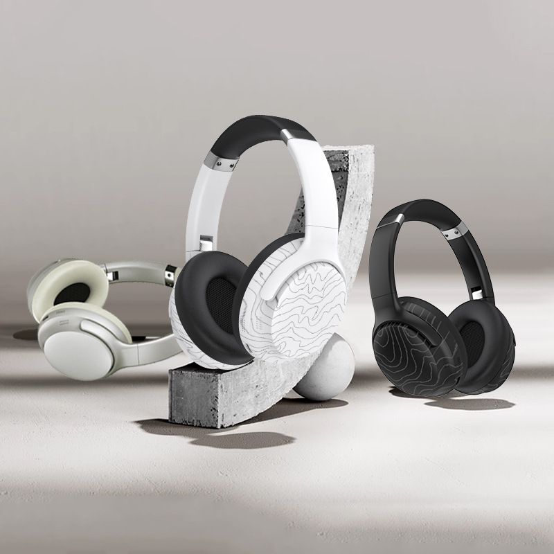 Factory Stock Bluetooth Headset With Multiple Sound Effects Switching Wireless Music & Noise Cancellation Universal For Mobile Phones & FM Radio_voghion.com