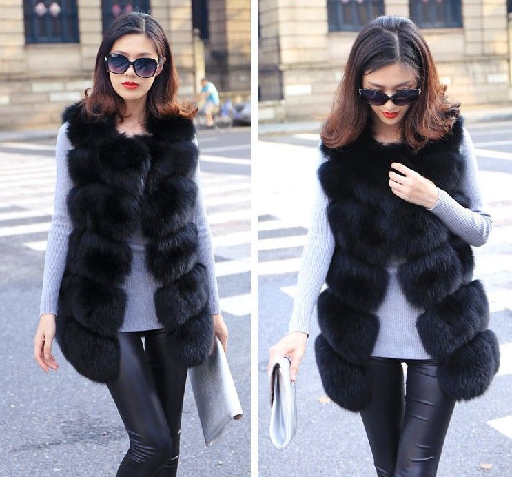 Women's fashion in the long waistcoat slimming coat_voghion.com