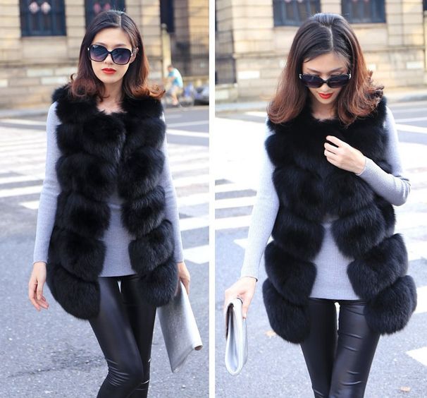 Women's fashion in the long waistcoat slimming coat_voghion.com