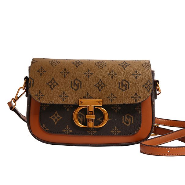 Fibbia con chiusura di alta qualità, grande capacità, elegante borsa quadrata piccola, 2024 nuova monospalla versatile e alla moda_voghion.com