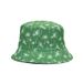 Cappello da pescatore da spiaggia a doppia faccia con albero di cocco, alla moda e versatile, cappello da sole_voghion.com