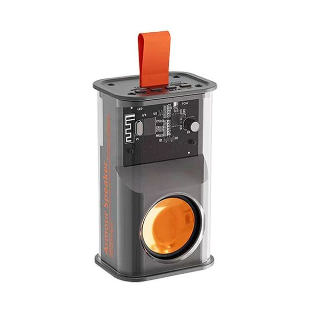 K08 Transparent Mech-style Bluetooth Speaker - Portable Mini Speaker With Deep Bass_voghion.com