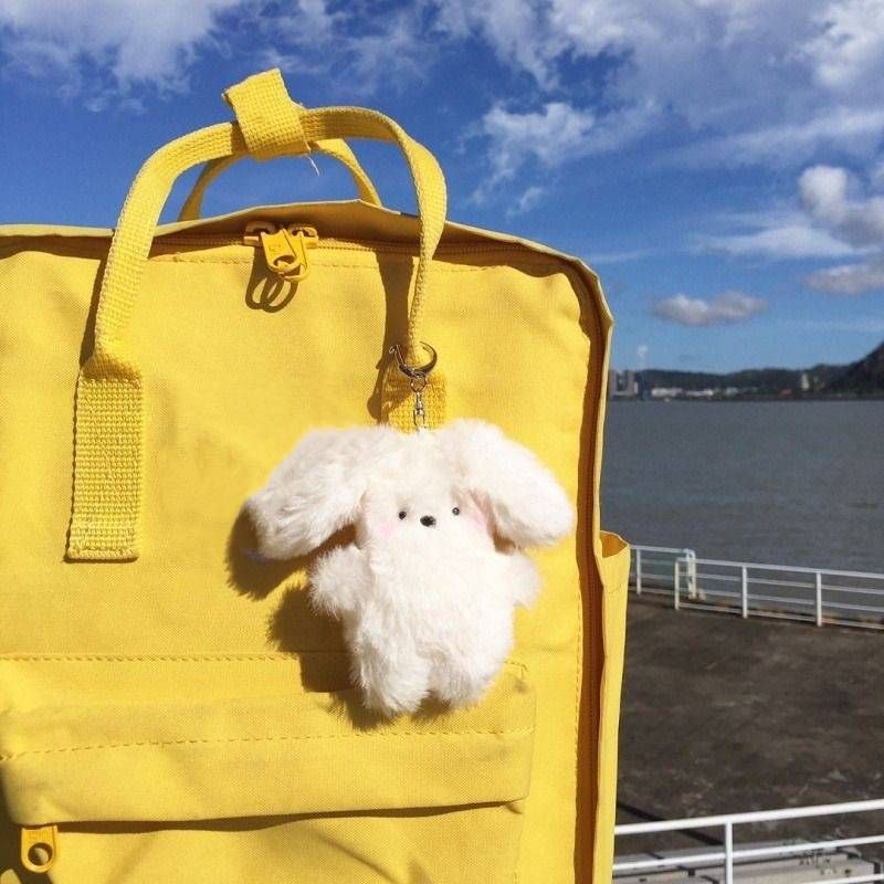 Kaninchen ins bogen anhänger süße flug plüsch puppe charme puppe schlüsselbund buch tasche geschenk_voghion.com