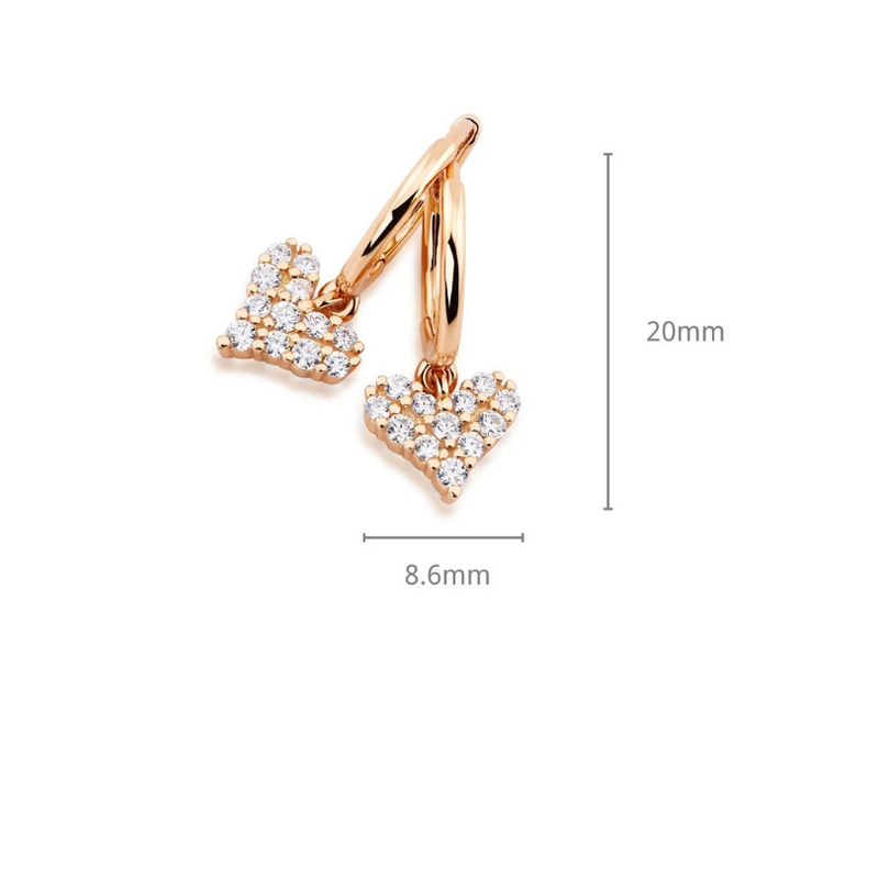 Pendientes de plata con moissanita y diamantes para mujer, modernos, sencillos, ligeros, de lujo, que combinan con todo, de alta gama._voghion.com