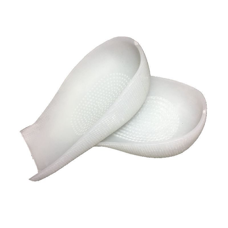 Çorapta Boy Arttırıcı Tabanlıklar Silikon Görünmez Boy Arttırıcı Pedler Beyaz Elastik_voghion.com