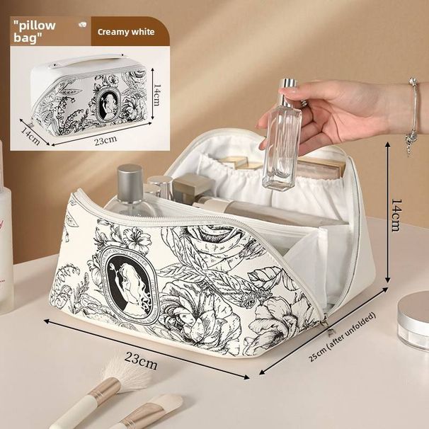 Neceser portátil de doble capa, bolsa de cosméticos para viajes de negocios, impermeable, grande, para productos de cuidado de la piel, novedad de 2025_voghion.com