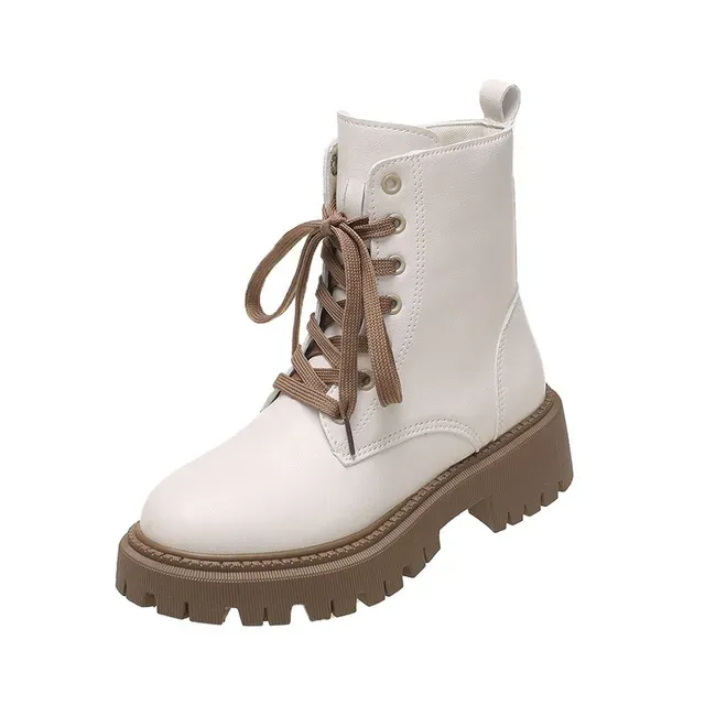 Neue modische Herbst-Winter-Damenstiefel von Selg im britischen Stil, lässige und bequeme Plateau-Damenschuhe_voghion.com