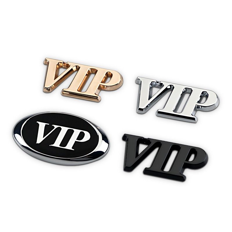 Automotive metal VIP sticker. 3D three-dimensional personalized Teana   car logo, tail side label, body sticker_voghion.com