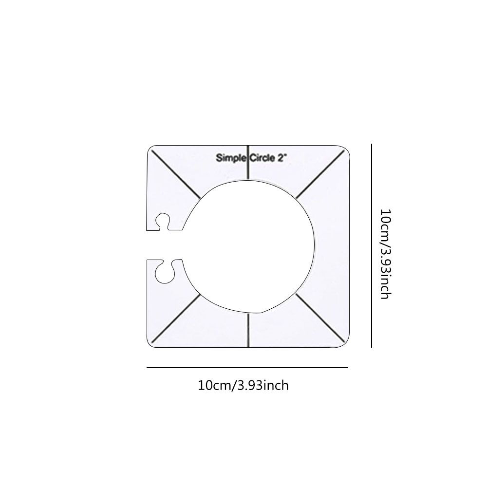 Righello acrilico Righello per cucire fai-da-te modello strumento patchwork Righello patchwork per cucire irregolare_voghion.com