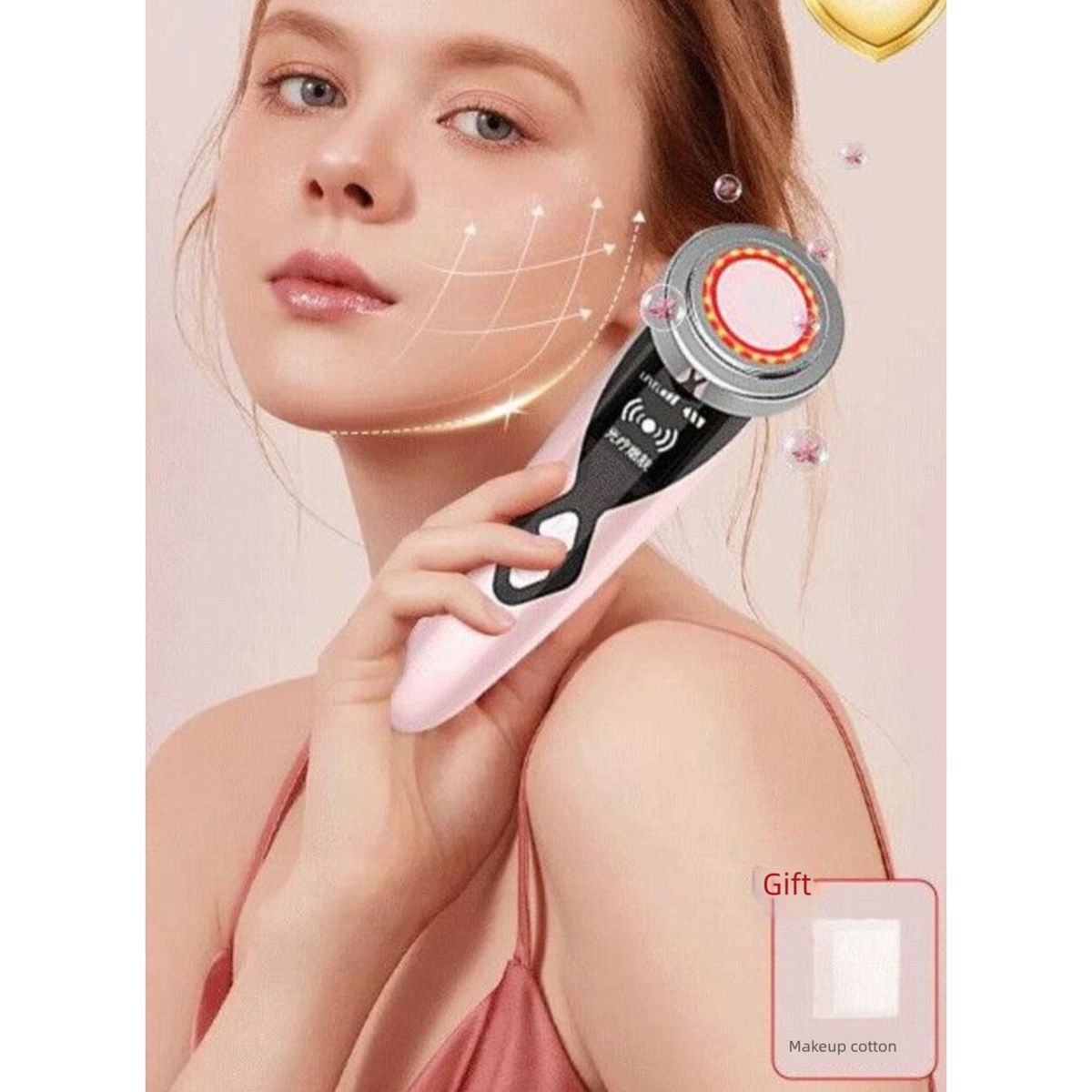 Massaggiatore modellante multifunzionale con rilevamento della temperatura, per la pulizia del viso, lifting e rassodamento della pelle_voghion.com