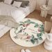 Cartoon Kaninchen Märchen Runde Decke Teppich Kaschmir Wohnzimmer Teppich Schlafzimmer Nacht Decke Sofa Couchtisch Decke_voghion.com