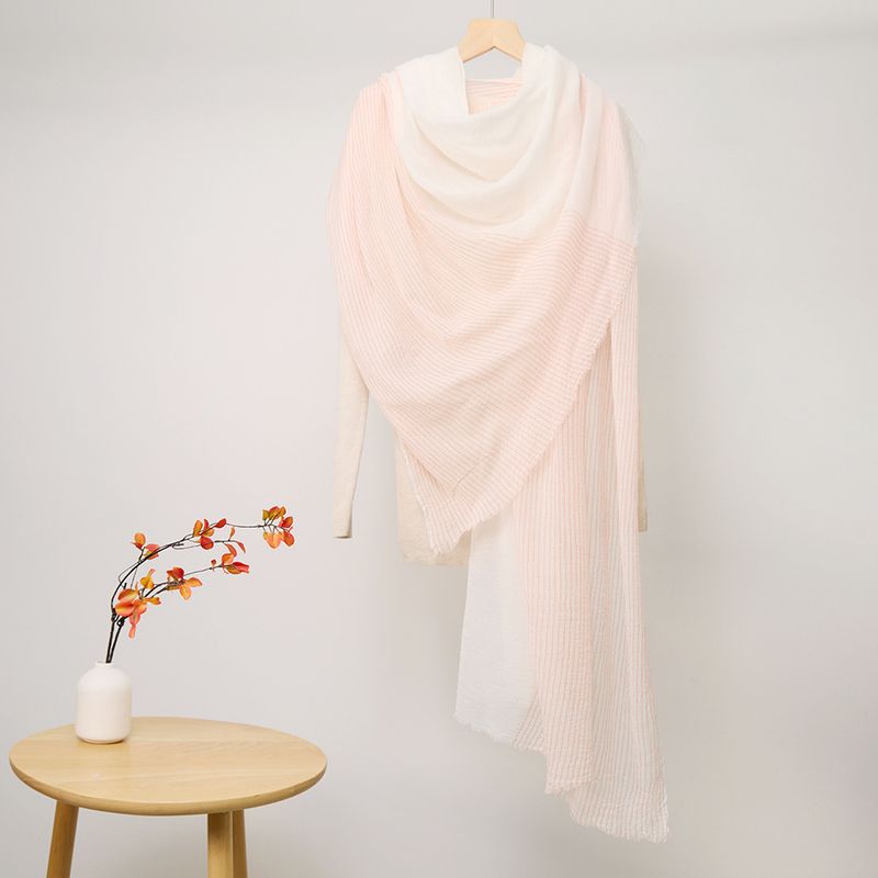 Großhandel Dünner, wasserlöslicher, vielseitiger, warmer Damenschal für Herbst und Winter, farbig gewebtes Karo-Wolltuch_voghion.com