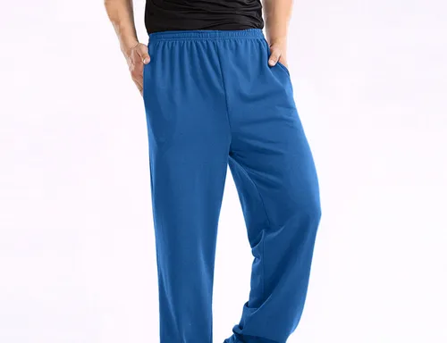 Erkek Giyim yeni erkek günlük pantolon erkek ev düz sweatshirt düz renk bol pantolon_voghion.com