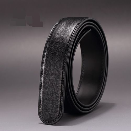 Herren-Ledergürtel mit automatischer Schnalle, 3,5 cm, doppelseitig, zweilagig, Rindsleder, automatischer Gürtel, Körperfleck_voghion.com