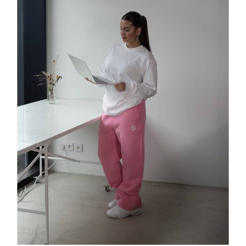 Unisex High Street Hip Hop Embroidered Zip-Up Sweatpants - Comfort Fit, US Sizes S To3XL Available In Black And Light Gray With Urban Style Embroidery_voghion.com