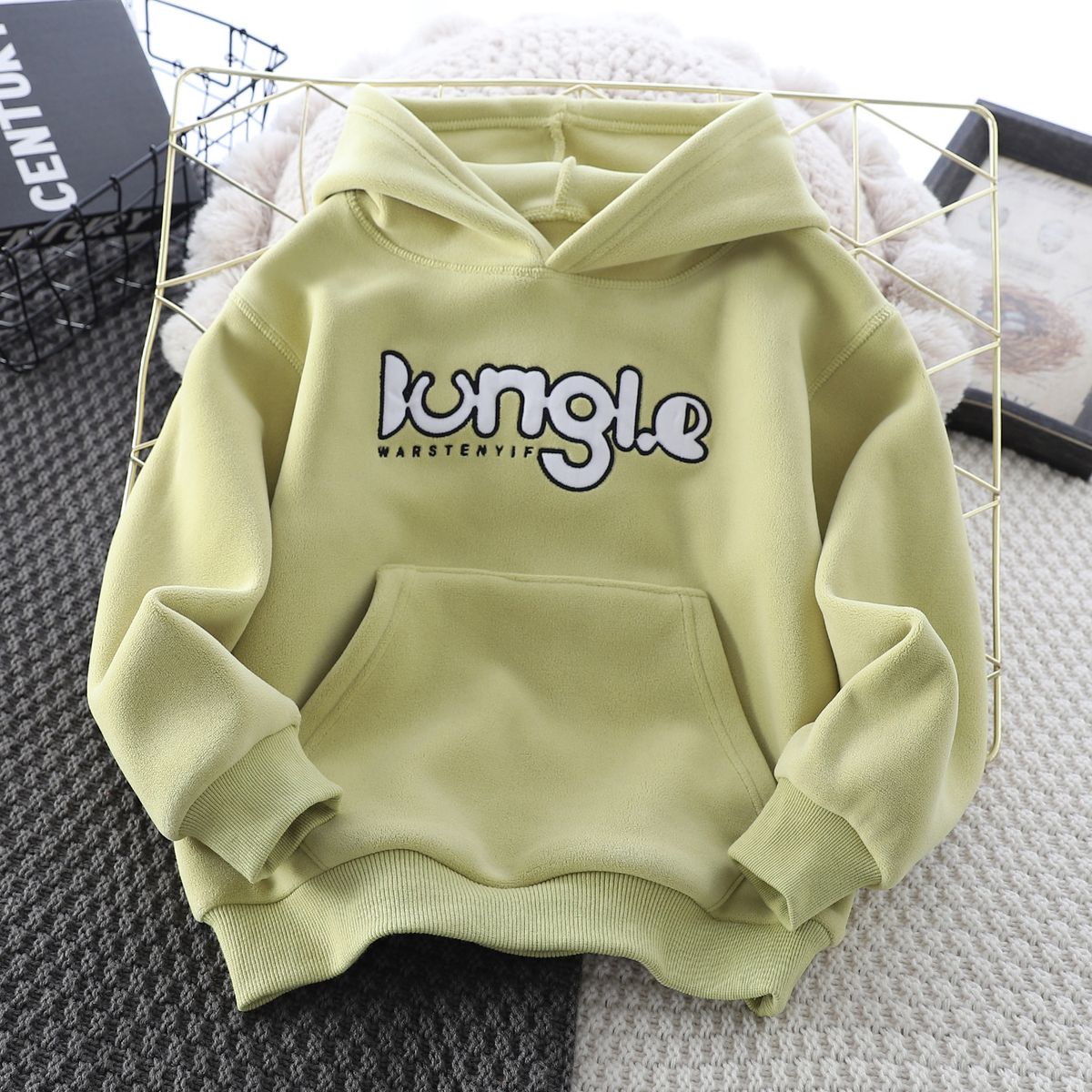 Trendy brand loose casual spring and autumn handsome letter printed hooded men's top multi-color hoodie_voghion.com