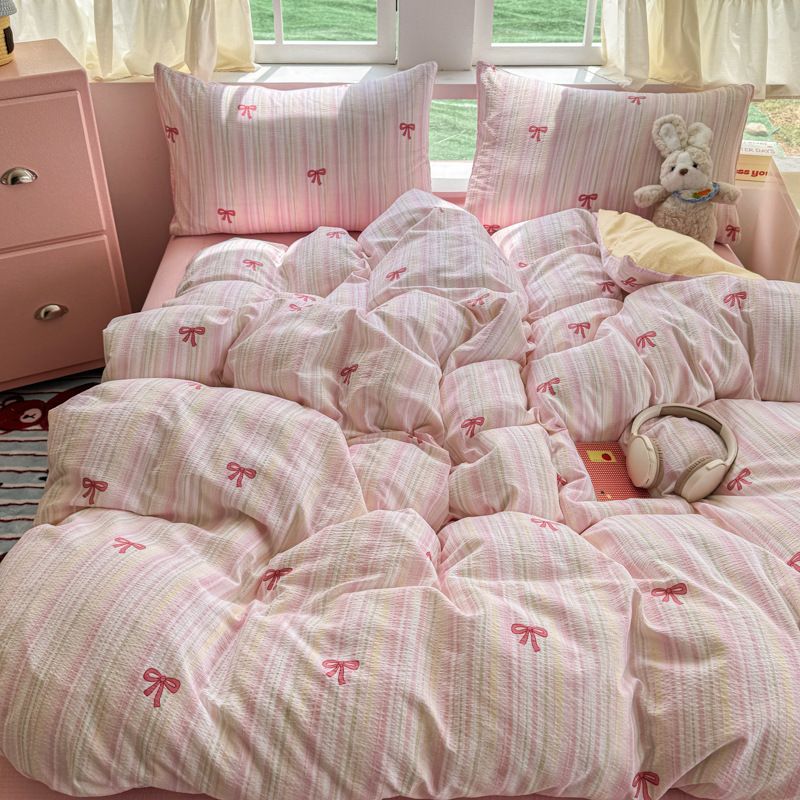 Juego de funda nórdica de algodón premium - King Size de 3 piezas con fundas de almohada, suave y transpirable_voghion.com