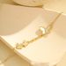New Summer Trend INS Style White Shell Butterfly Diamond Double Layer Stacking Anklet Stainless Steel Anklet_voghion.com