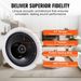 VEVOR 4 PCs 6.5'' Bluetooth In Ceiling Speakers, 150W, Flush Mount Ceiling & In-Wall Speaker System With 8ΩImpedance 89dB Sensitivity, For Home_voghion.com