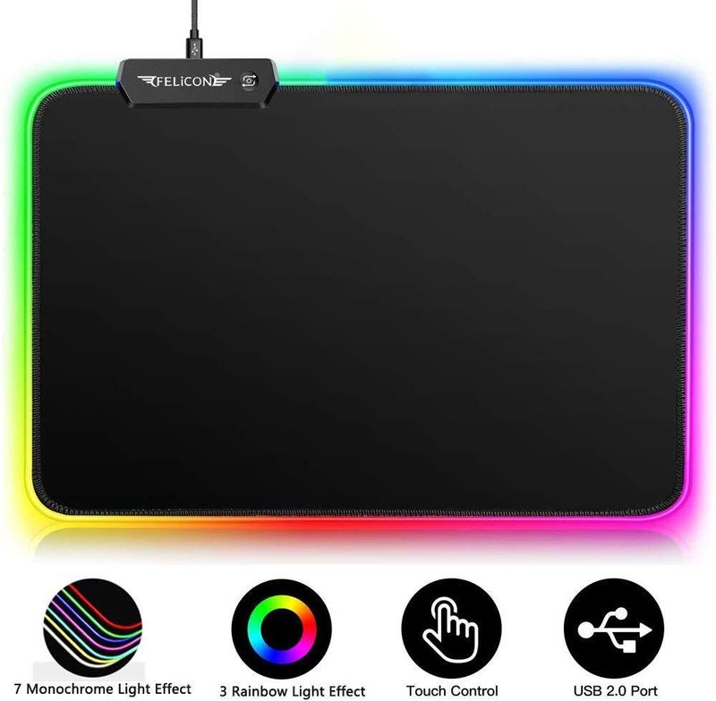 ZIYOULANG T60 UK Gaming Keyboard And Mouse Combo 60% Compact Rainbow Backlit_voghion.com