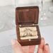 Portable Walnut Wood Ring Storage Engagement Gift Packaging Box Wooden Craft_voghion.com