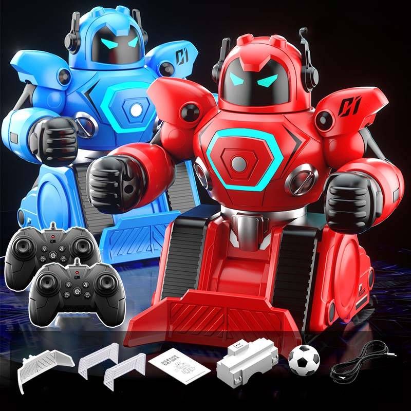 Robot de luptă de box pentru 2 jucători - Jucărie de luptă interactivă inteligentă cu telecomandă pentru copii cu telecomandă_voghion.com