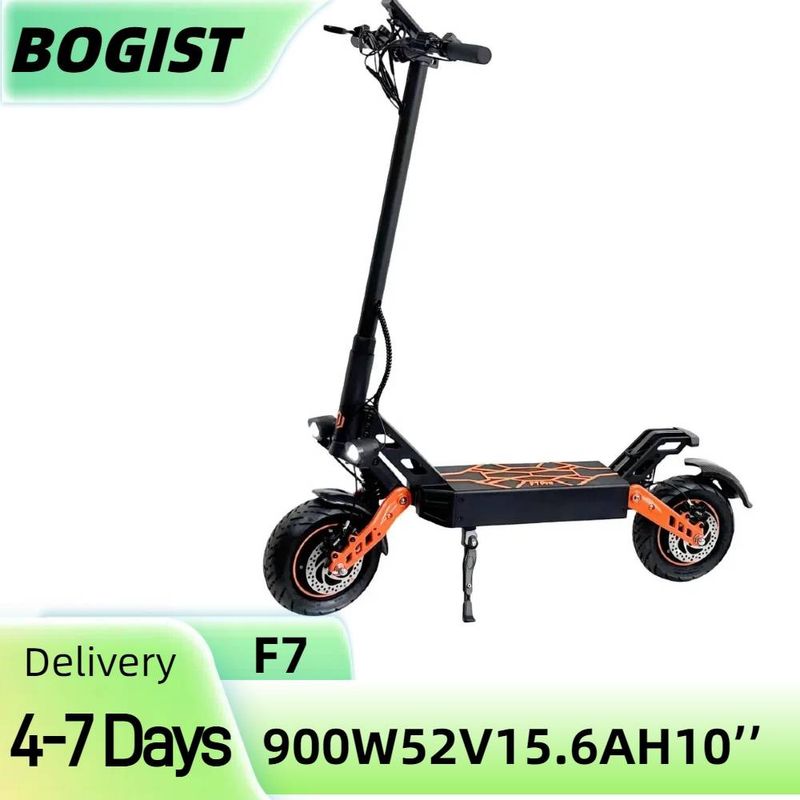 BOGIST F7 900W sähköskootteri 10'' all-terrian escootteri aikuisille 52V 15.6AH akulla_voghion.com