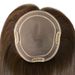Fine Mono Center Topper For Women, 100% Human Hair Top Pieces Cuticle Hair, European Remy Hair Light Brown Color #L6 Hair Length 16 Inch_voghion.com