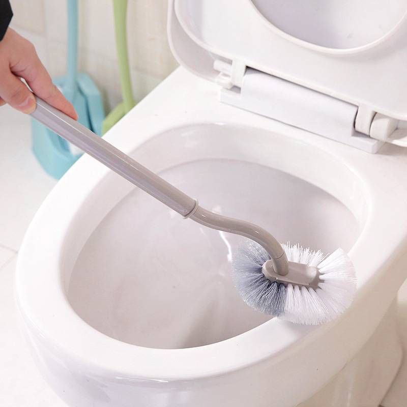 S-Shaped Toilet Brush With Long Handle – 360° Wall-Mounted Cleaning Tool For Hard-to-Reach Spots (Non-Scratch Bristles, Compact & Hygienic Storage)​_voghion.com