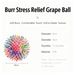 Stress Relief Ball 6.0 Burr Ball Fidget Squeeze Toy, TPR Soft Rubber Grape Squeeze Ball Anti-Anxiety Toy_voghion.com