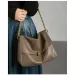 Burminsa Rindsleder Echtes Leder Große Kette Schulter Für Frauen 2025 Designer Messenger Satchel Weiche Arbeit Damen_voghion.com