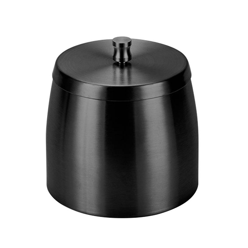 1 Stück Edelstahl Aschenbecher Auto Innenraum Asche Abfallbehälter mit Deckel dicker und größer Anti-Fly Auto Aschenbecher_voghion.com