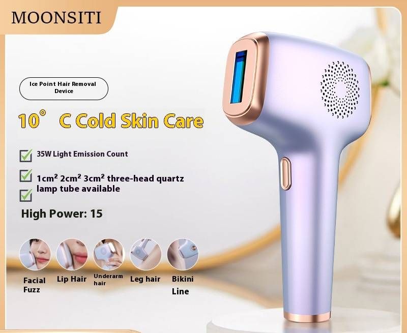 Dispositivo profesional de depilación láser IPL para mujeres y hombres: uso corporal completo con función de enfriamiento por hielo, indoloro y eficaz en casa._voghion.com