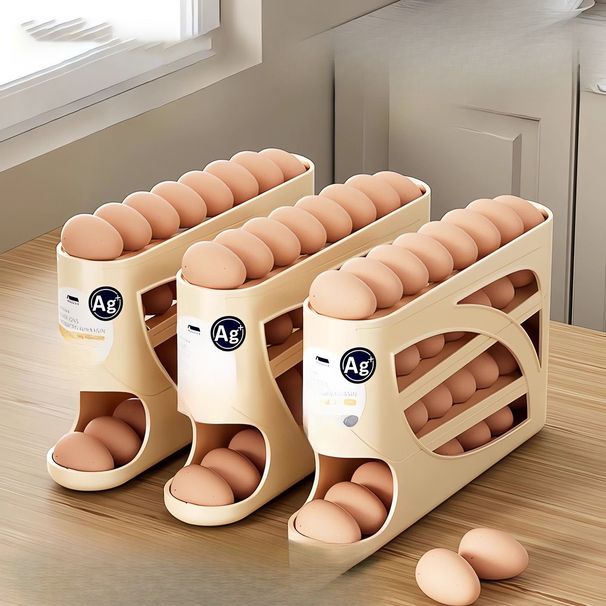 Dream Station Slide Aufbewahrungsbox für Zuhause Kühlschrank Seitentür Küche Picker Neue automatische Rolling Egg_voghion.com