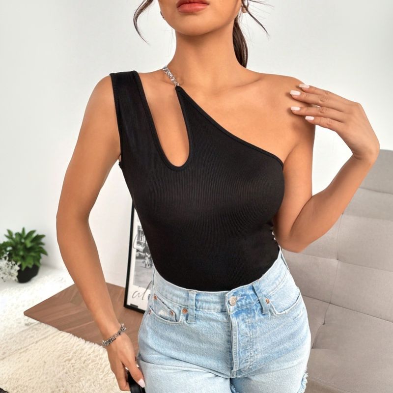 Work Date Women Button Zipper Polka Dot Flared Low Waisted Loose Fit Regular Fit Bow Layered Ladies' Wear Female Apparel_voghion.com