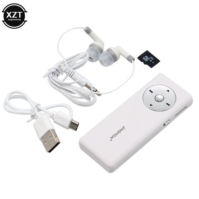 Nešiojamas mini MP3 USB grotuvas studentams, sportinis MP3 muzikos grotuvas, mokymasis, sportas, mokymosi reikmenys, siųsti atminties kortelę_voghion.com