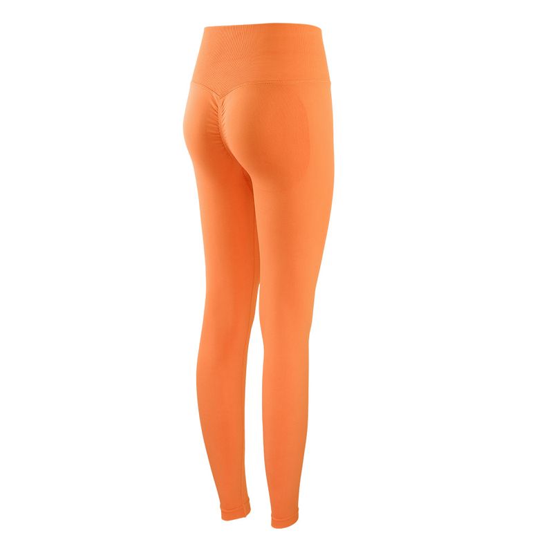 Cross Border Seamless Lycra Nude Yoga Pants Women's Tight High Waist Hip Lifting Peach Pants Running Sports Quick Drying Fitness Pants_voghion.com