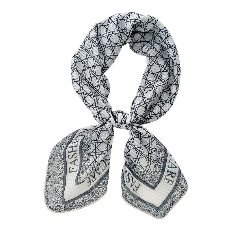 2024 summer new diamond patterned work commuting shirts, decorative scarves for neck protection, windproof outer layer,_voghion.com