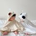 Accappatoio con cappuccio e orecchie per neonati – Mantella in cotone in stile coreano per bambini piccoli (1-3 anni) – Morbida e ad asciugatura rapida, unisex_voghion.com