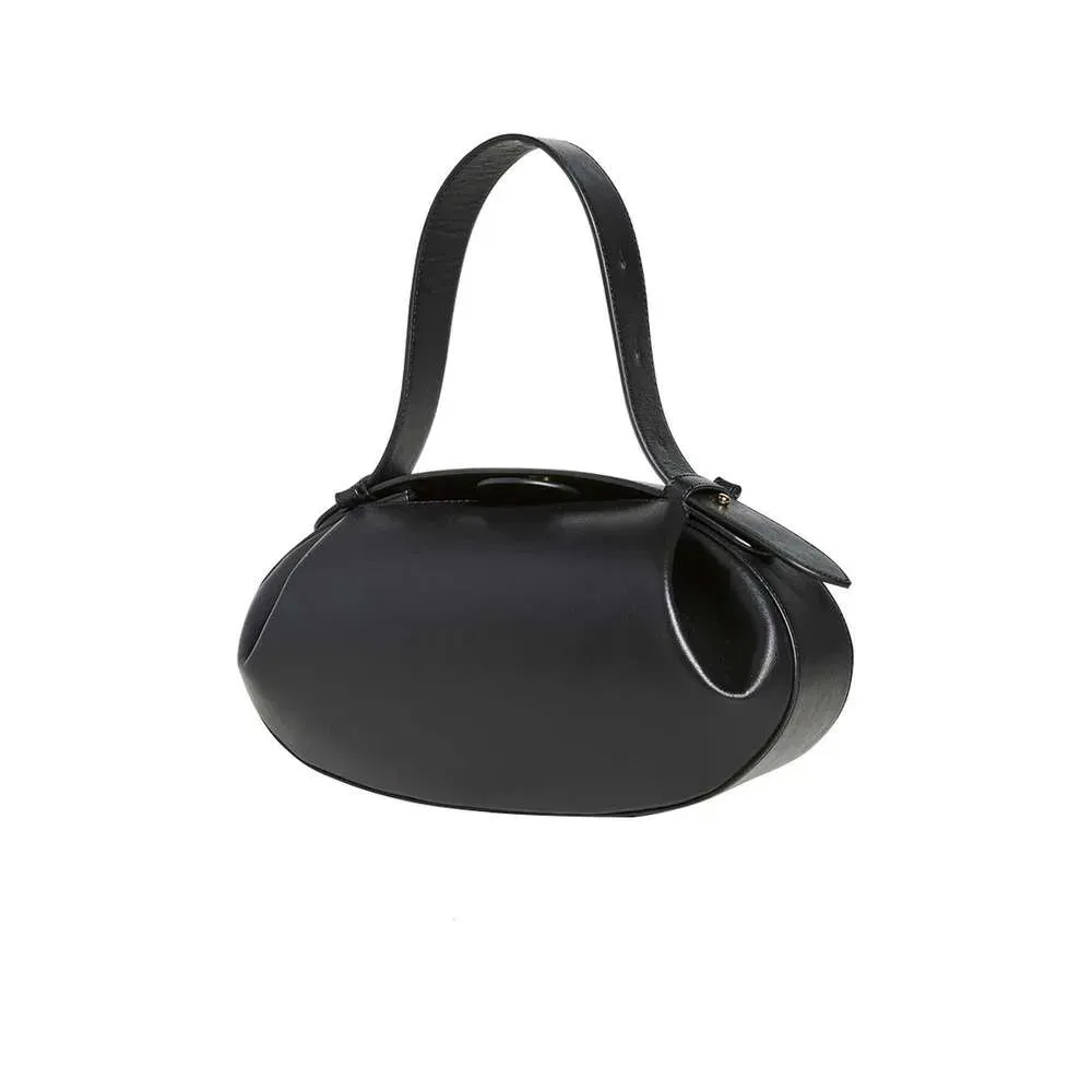 High Quality Designer Bags Niche Women PU Vegan Leather Top-Handle Rugby Shaped Solid Color Magnet Closure Short Handle_voghion.com