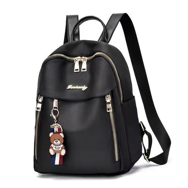 2025 Korean Version Of The New Canvas Fashion Ladies Travel Backpack Casual Versatile_voghion.com