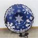 Li Cheng Inflatable Fabric Ski Ring Blue Snowflake Thickened PVC Snow Toy Outdoor Snowboard Slide_voghion.com