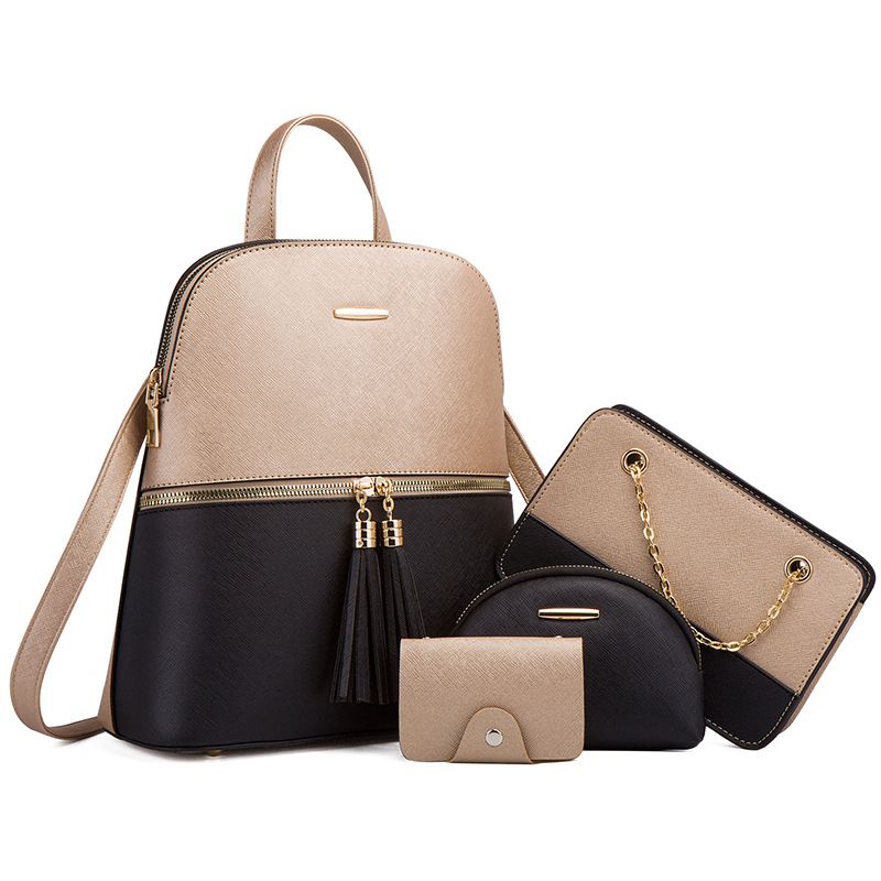 Niedrige MOQ Custom Pu Fashion Zweifarbige 4-in-1-Anzug Damen Casual Multifunktionale Damenrucksäcke_voghion.com